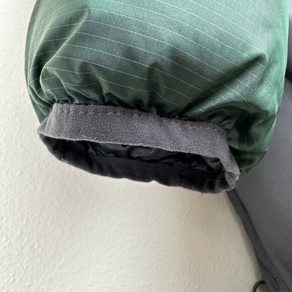 Lands' End Men's Down Wide Channel Parka Puffer Jacket Coat Green Small - Picture 10 of 16